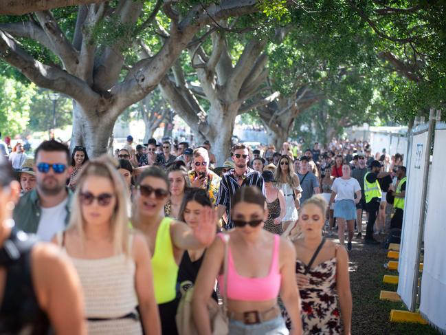 Fans flock to Field Day in the Domain. Picture: Flavio Brancaleone