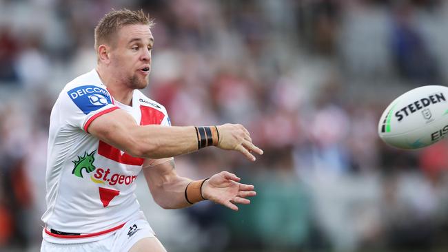 St George Illawarra will give fullback Matt Dufty every chance to play against Canberra on Saturday, despite the unwanted flyer battling a shoulder injury. Photo: Matt King / Getty Images