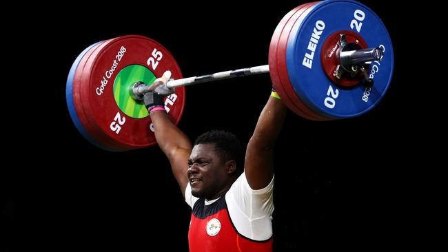 Petit David Minkoumba of Cameroon competes at the Gold Coast 2018 Commonwealth Games. (Photo by Mark Kolbe/Getty Images)