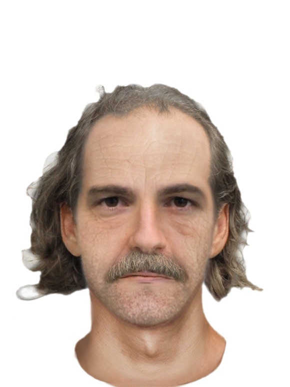 The police identikit of the killer has been updated to what he might look like in 2020.