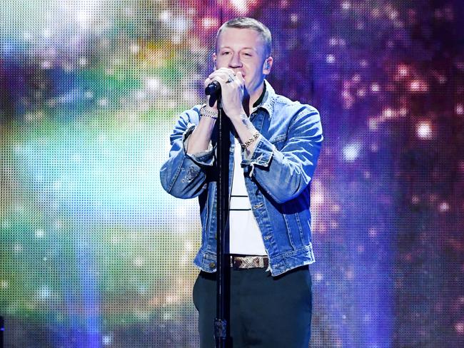 Rapper Macklemore is set to perform at the final on Sunday. Picture: Getty Images for iHeartMedia