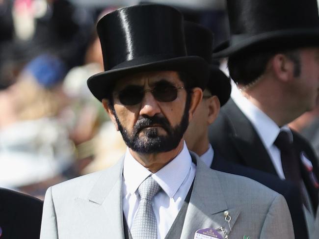 ASCOT, ENGLAND - JUNE 17: Sheikh Mohammed Bin Rashid Al Maktoum, and Princess Haya bint Al Hussein in the Parade Ring on the fourth day of Royal Ascot at Ascot Racecourse on June 17, 2016 in Ascot, England. (Photo by Chris Jackson/Getty Images)