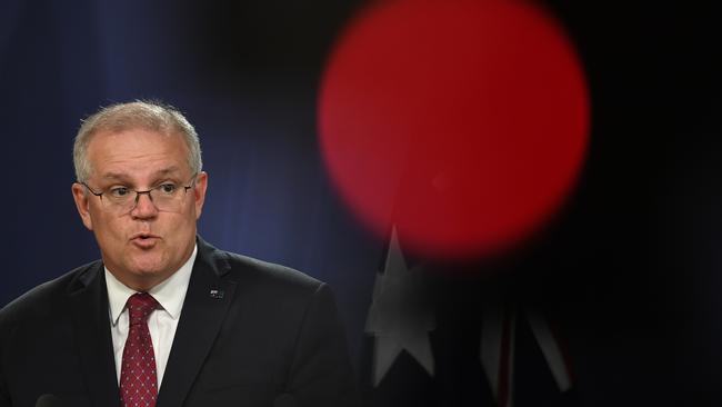 Prime Minister Scott Morrison has agreed to raise the cap on international arrivals progressively over the next few weeks.. Picture: NCA NewsWire/Joel Carrett