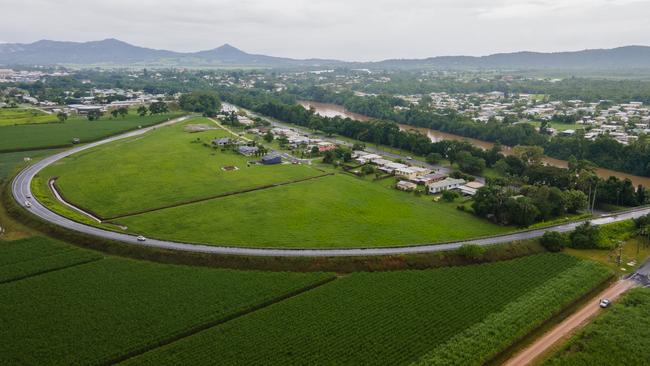 A plan to reconfigure this 63,310sq m lot into 17 lots just south of Innisfail, hugged by the Bruce Hwy has been proposed. Picture: Arun Singh Mann