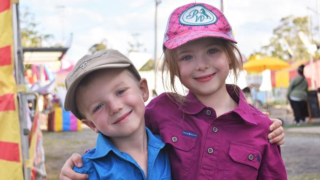 Jack and Charlotte at the 2023 Gatton Show on Friday, July 21. Picture: Peta McEachern