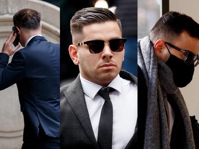 Marius Hawell, Maurice Hawell, and Andrew David have stood trial in the NSW District Court over allegations they gang raped three teens while celebrating a bucks party weekend in Newcastle. Picture: NewsWire