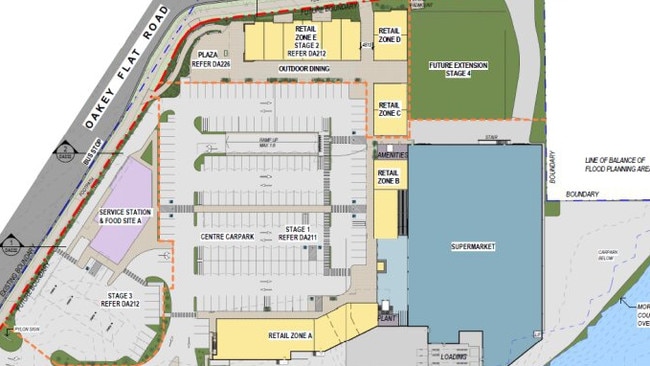 The site plan for Morayfield Marketplace, set to open in June 2025. Picture: Moreton Bay Regional Council/DA Tracker