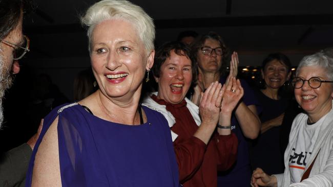 Independent candidate Kerryn Phelps said she’s a lot more confident today than she was yesterday. Picture: AAP Image/Chris Pavlich