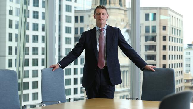 McGrathNicol chairman Jason Preston at his Sydney office.