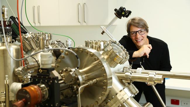 17/7/19: Professor Michelle Simmons, UNSW quantum physicist talking about a quantum computing breakthrough. John Feder/The Australian.