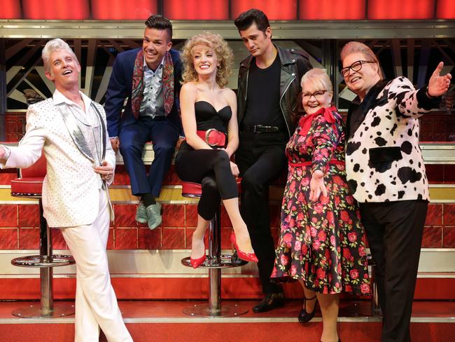 Anthony Callea and Val Lehman previously starred together in a stage production of Grease in Sydney. Picture: John Fotiadis