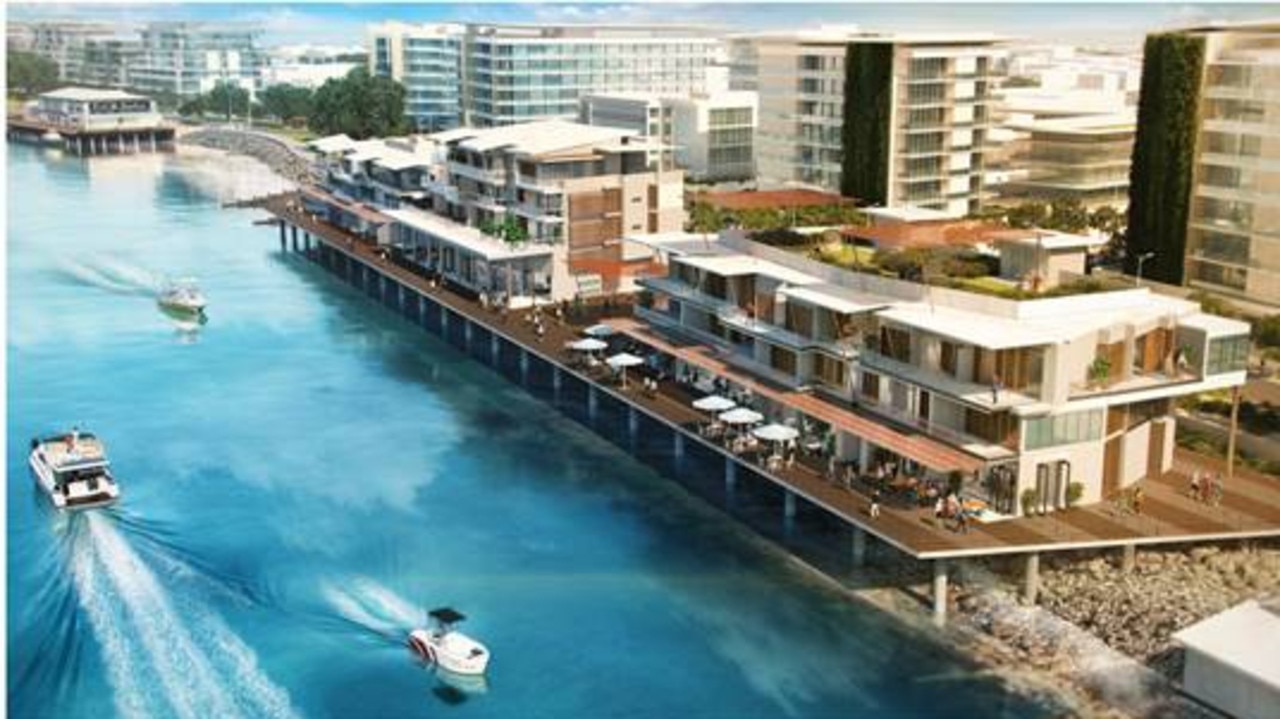 A concept image of part of the Mackay Waterfront Priority Development Area.