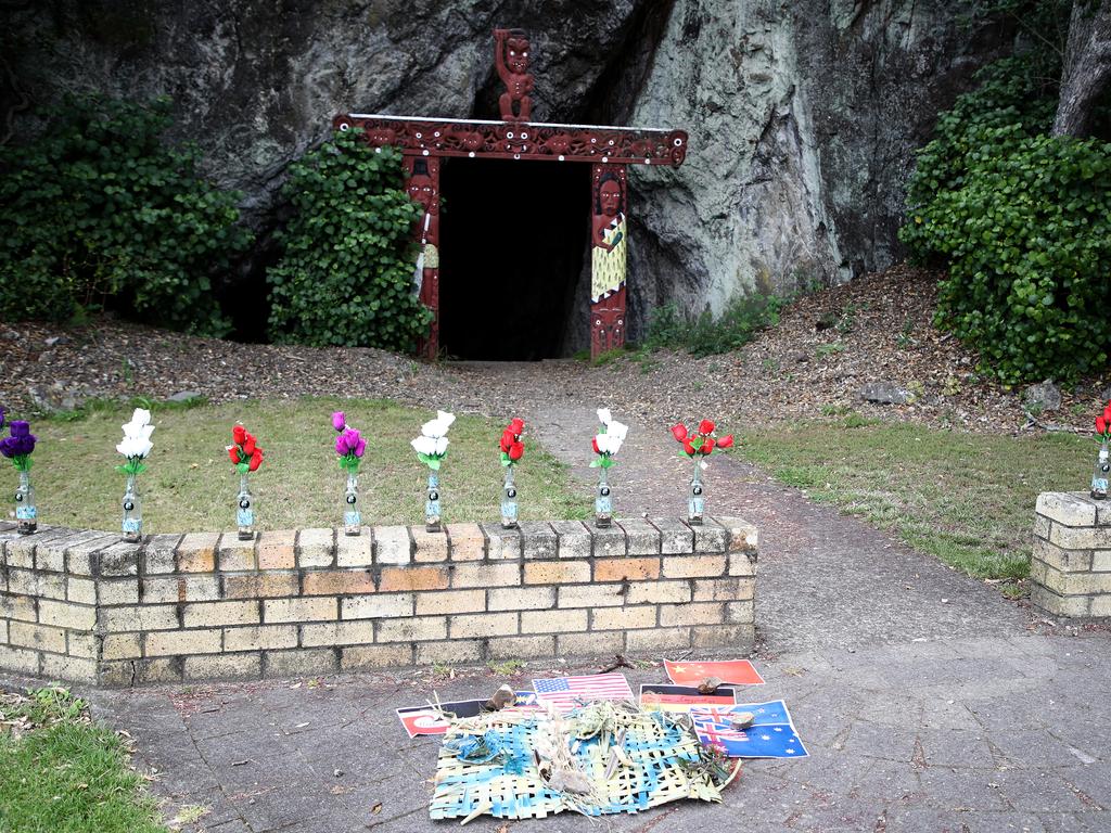 A small memorial for the 22 people who died on White Island one year ago. Picture: Phil Walter