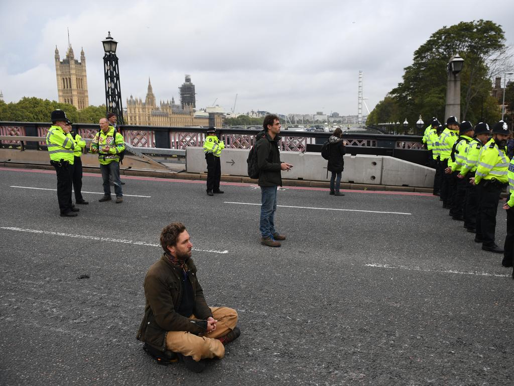 The group aims to remain peaceful. Picture: Chris J Ratcliffe/Getty Images.