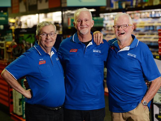 Porters Mitre 10 is celebrating 135 years. Gavan Snr, Paul and Barry Porter in the Mackay city store