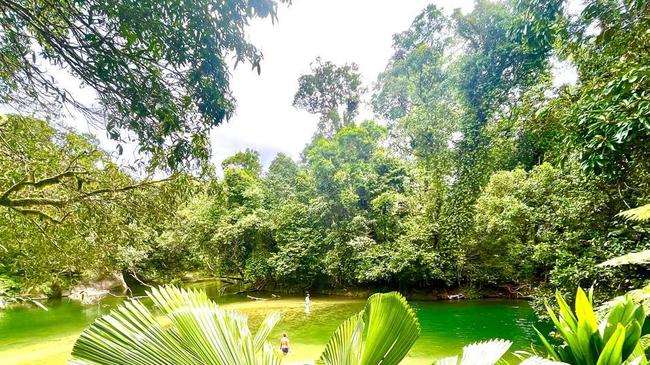 The main pool at the Babinda Boulders is considered safe for swimming. Picture: Peter Carruthers