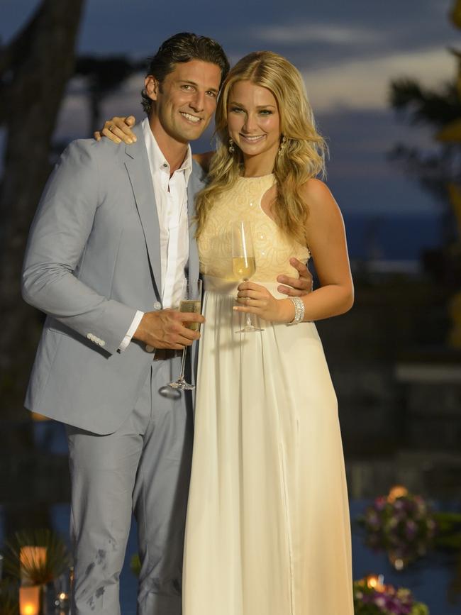 Tim Robards and Anna Heinrich met on <i>The Bachelor Australia</i>. Picture: Channel 10