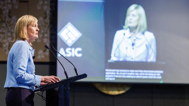 ASIC deputy chair Sarah Court during the ASIC annual forum in Melbourne last year. Aaron Francis / The Australian