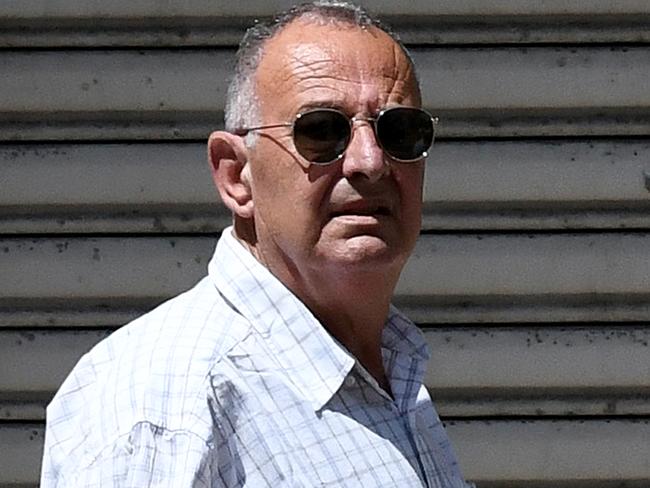 Former Labor NSW minister Milton Orkopoulos is seen after being held at Maroubra Police Station, Sydney, Wednesday, January 22, 2020. Convicted child sex offender and ex-NSW MP Milton Orkopoulos has been arrested, with police saying it is not related to any parole breach. (AAP Image/Bianca De Marchi) NO ARCHIVING