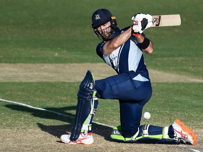 Glenn Maxwell in action for Victoria during the JLT One Day Cup competition. Picture: Getty Images