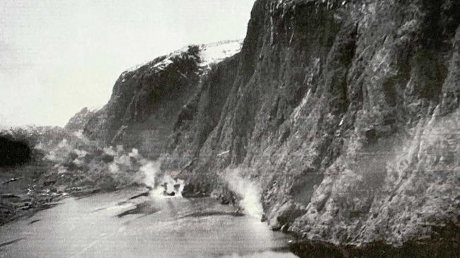 A raid Keith Hamilton did at the Risnes Fjord on 23/4/45. Picture: Contributed