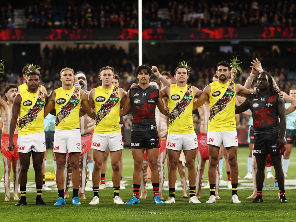 It would be sad to see no Indigenous player represent Essendon in the match. Picture: Michael Klein