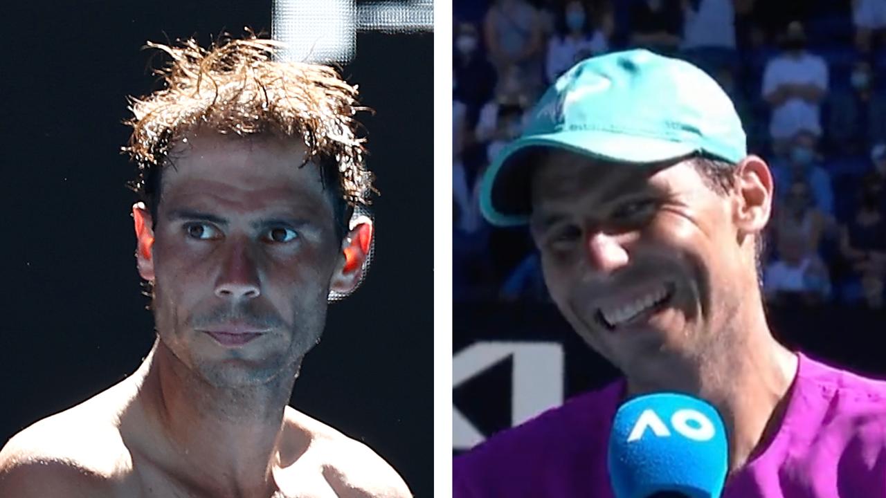 Rafael Nadal won through to the third round of the Australian Open.