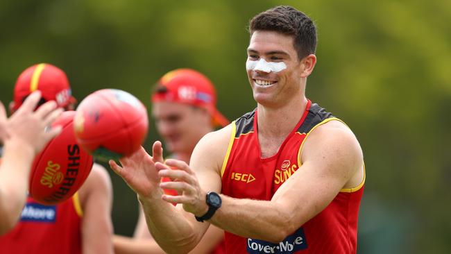 The return of defender Sam Collins will be a boost for Gold Coast in 2020. Picture: Chris Hyde/Getty