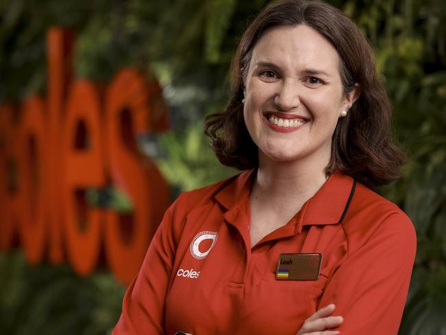 Leah Weckert, incoming CEO Coles, pose for a photo at Coles Customer Support Centre, Melbourne, Australia on February 21st 2023. Photo by Martin Keep/Coles