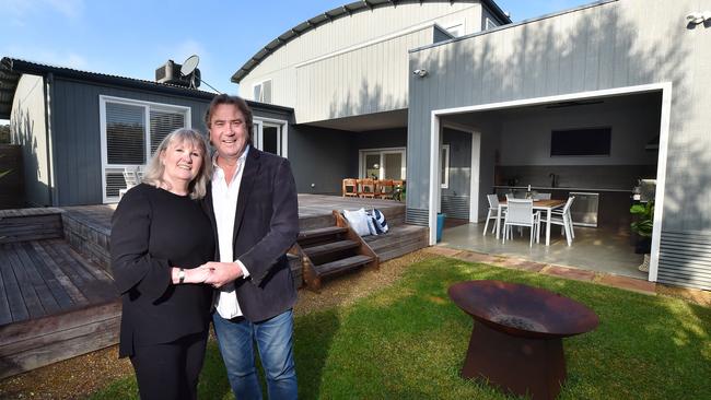 Jeraldine and Phil Fisher are selling their 26 Alwyn St, Rye, home and say the suburb offers them the perfect lifestyle. Picture: Nicki Connolly