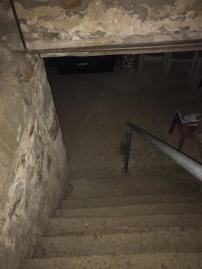 Steps lead down underground at Glenbarr Station. Picture: Facebook.