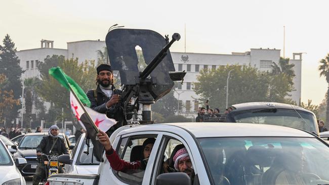 Anti-government fighters in Damascus. Picture: Louai Beshara/AFP