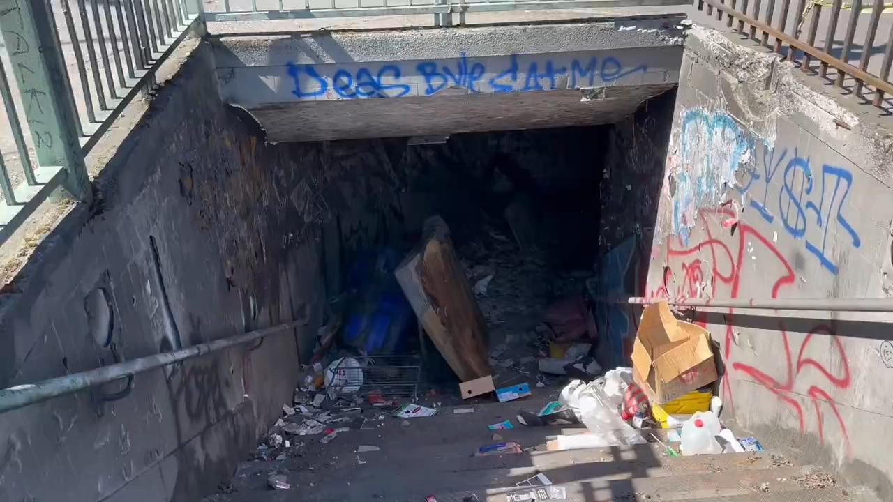 The pedestrian underpass in Portland, Oregon. Picture: Kevin Dahlgren / Twitter