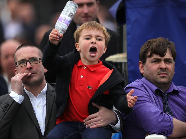 Celebrating a winner. Photo: Christopher Furlong/Getty Images