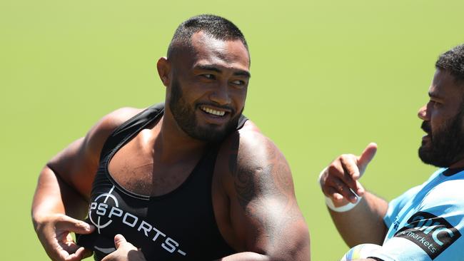 Sekope Kepu during NSW Waratahs training at Daceyville, Sydney. Picture: Brett Costello