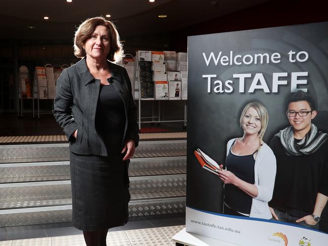 TasTAFE chief executive officer Jenny Dodd at the Campbell Street campus in Hobart. Picture: NIKKI DAVIS-JONES