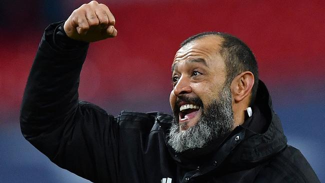 Wolves manager Nuno Espirito Santo was in a celebratory mood.