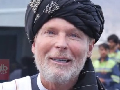 Afghan broadcast network TOLOnews has published a video of Timothy Weeks and accompanying article claiming he has returned to Afghanistan. Picture: TOLOnews