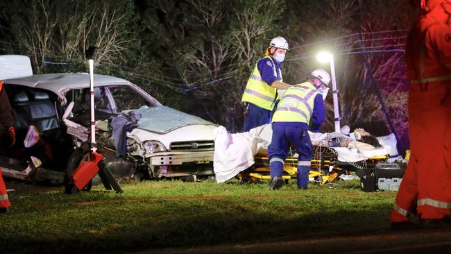 The woman was the only occupant of the car. Picture: Steve Tyson