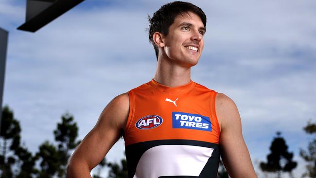 STRICT EMBARGO UNTIL 5PM MONDAY JUNE 3 - Sam Taylor after signing a 7 year contract extension to stay at the GWS Giants. Photo by Phil Hillyard(Image Supplied for Editorial Use only - **NO ON SALES** - Â©Phil Hillyard )