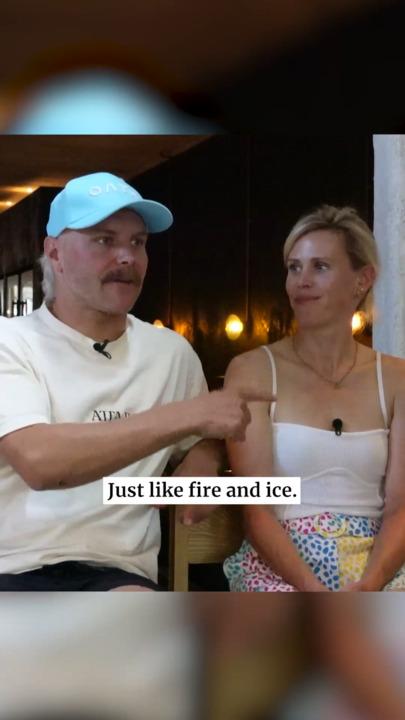 'Fire and ice': Valterri Bottas and Tiffany Cromwell's love story