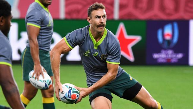 Halfback Nic White’s darting runs will be important for the Wallabies. Picture: AFP