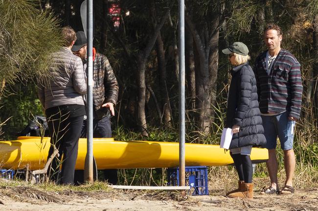 Oscar nominee Naomi Watts and The Walking Dead star Andrew Lincoln film Penguin Bloom at Palm Beach in August 2019. Pictures: Matrix