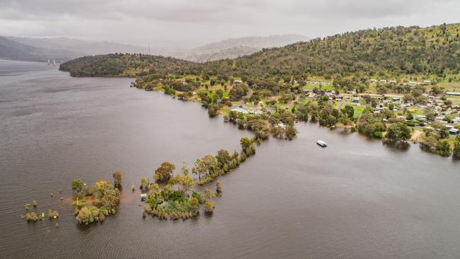 Water being released from Wyangala Dam into the Lachlan River. Picture: Farmpix Photography