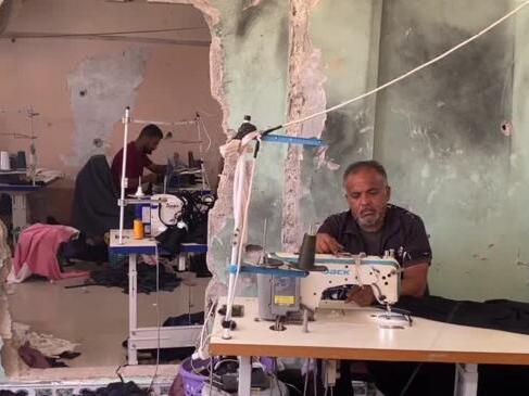Gaza clothing workshop rises from rubble to provide jobs