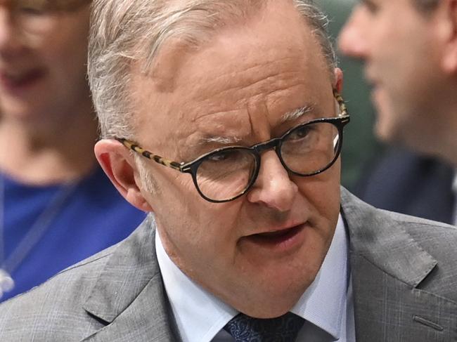 CANBERRA, AUSTRALIA, NewsWire Photos. MARCH 21, 2024: Prime Minister Anthony Albanese during Question Time at Parliament House in Canberra. Picture: NCA NewsWire / Martin Ollman