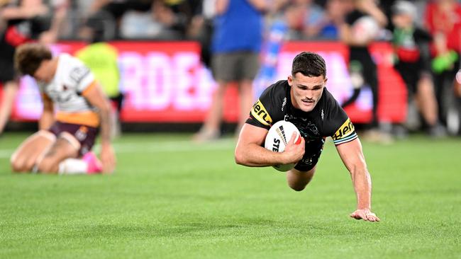 It was the matchwinning try for Penrith, but Ivan Cleary thought his players made the wrong play in the lead-up. Picture: Getty Images