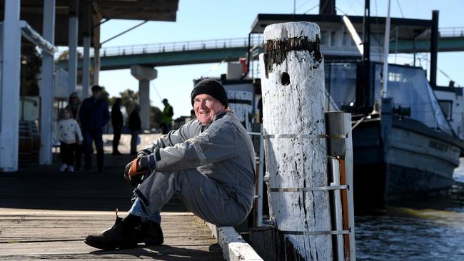 President of Friends of Oscar W paddle steamer Paul Hannagan is looking forward to a $7.5 million upgrade to the Goolwa wharf. Picture: Tricia Watkinson