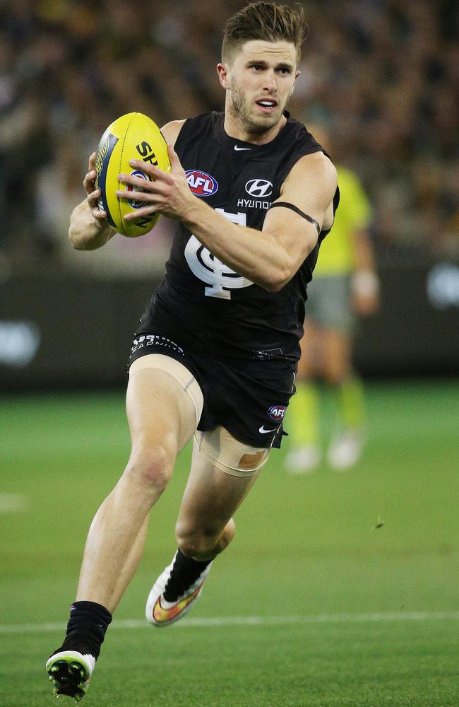 Carlton captain Marc Murphy in action. Picture: Colleen Petch