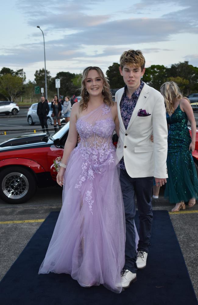 Students at the 2024 Chancellor State College formal.